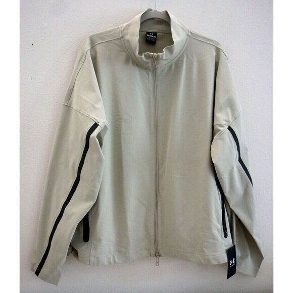Under Armour 1385895-289 Women Sz 2XL Khaki Base Unstoppable Vented Jacket - Picture 1 of 16